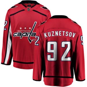 Herren Washington Capitals Eishockey Trikot Evgeny Kuznetsov #92 Breakaway Rot Fanatics Branded Heim